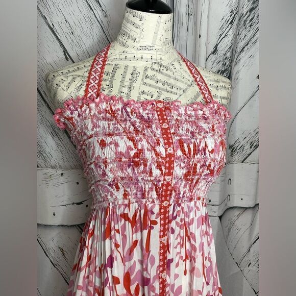 Poupette St Barth Halter Midi Dress L - Picture 2 of 8